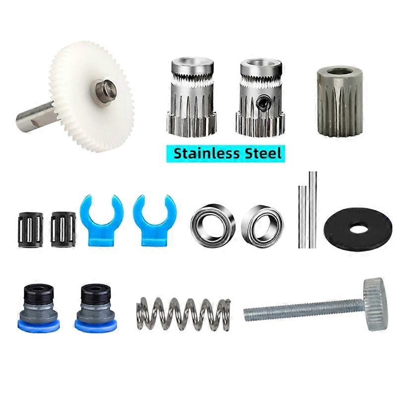 Dual Extrusion Gear Set for Professional 3D Printing for DIY Direct/Bowden