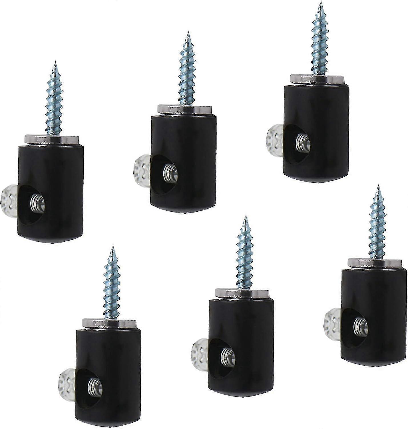 Chandelier Lighting Hook, 6pcs Pendant Lighting Hook Swag Hook For Ceiling Lights Cable (black)/bl