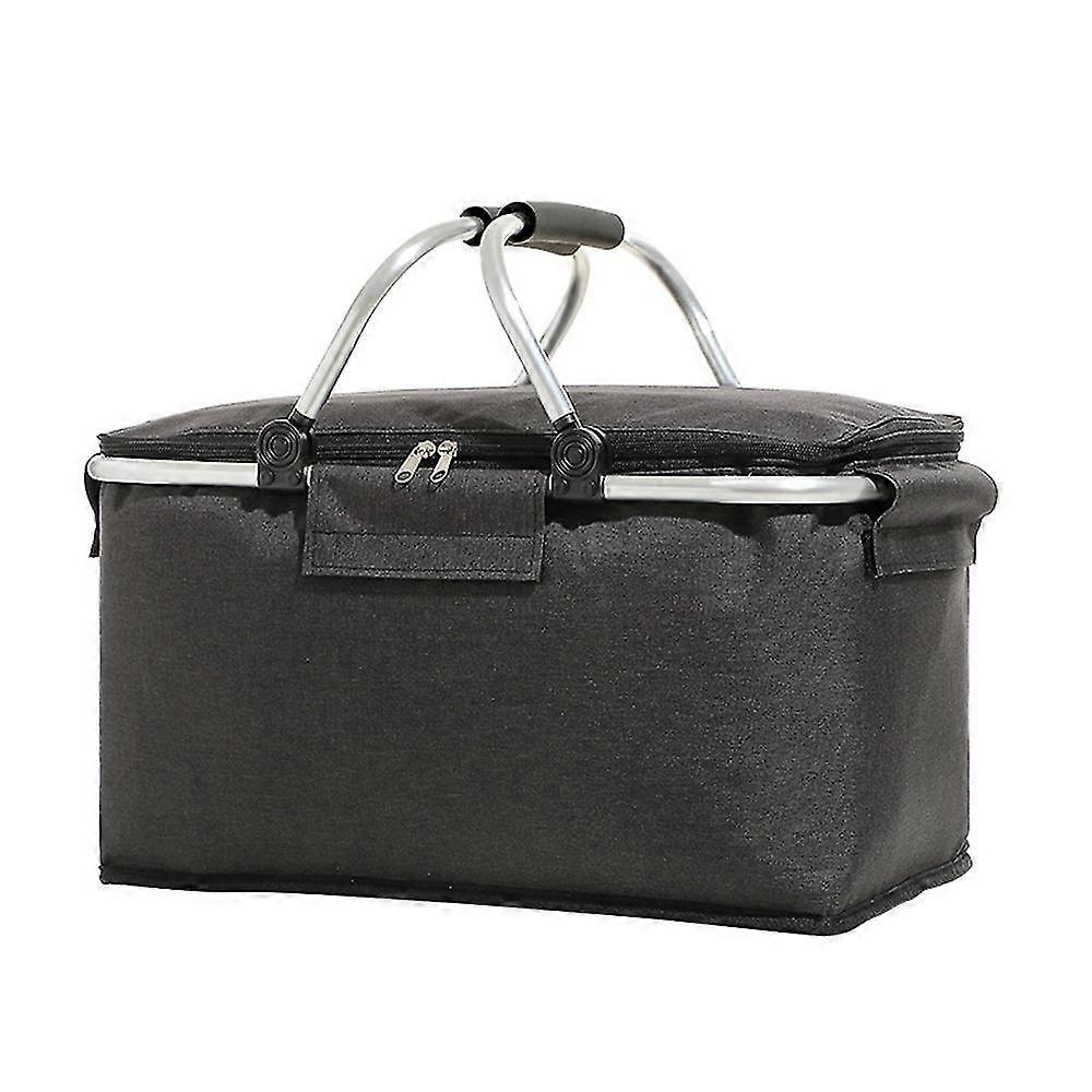 Foldable Picnic Baskets Large Capacity Collapsible Cooler Bag Insulated Bag
