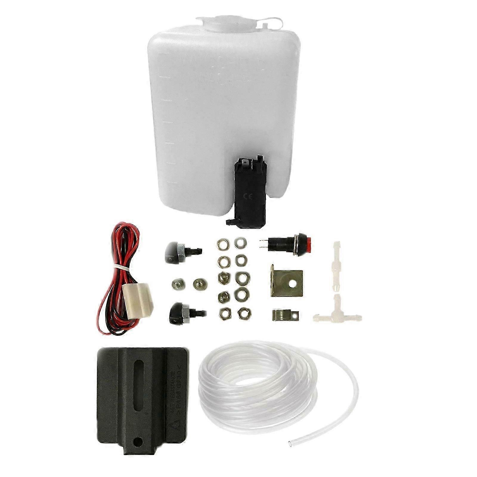 12V Wind Screen Window Washer Windscreen Wash with 1.2L Bottle Pump Wiring