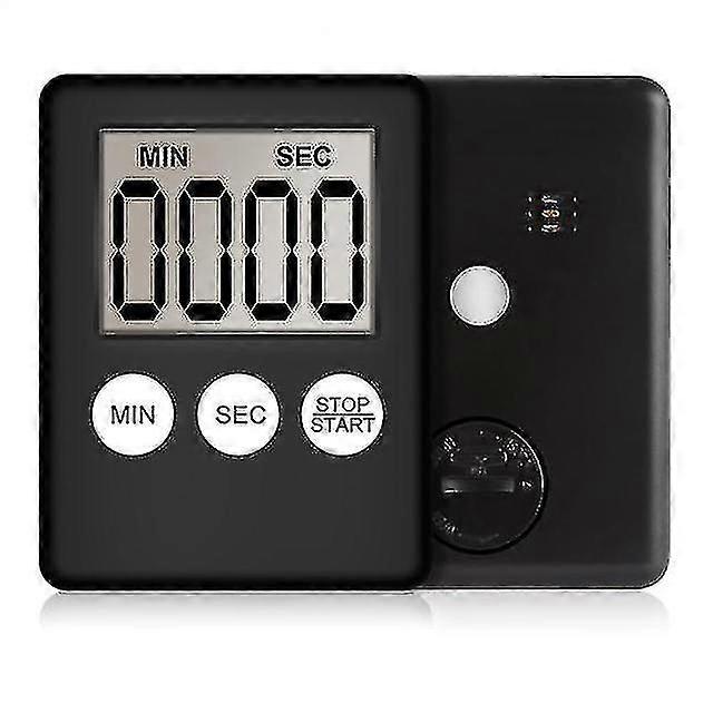 Kitchen Timer Electronic Lcd Digital Screen Cooking Count Up Countdown Clock Magnet Alarm Sleep Stop