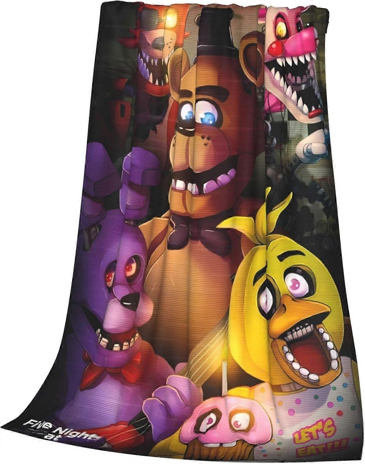 Anime Five Horror Nights Blanket Kawaii 3D Printed Throw Blanket Lightweight Super Soft Blanket for Sofa Couch Bed Blanket-1900