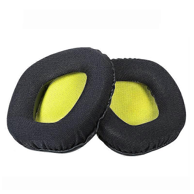 2 PCS Earpads for Corsair Void Pro ,Style: Yellow Bottom Grid Yellow Bottom Grid