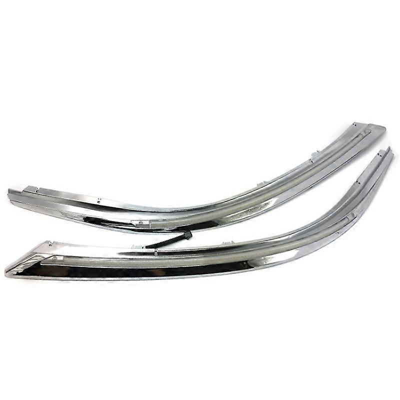 LED DRL Headlight Eyebrow Daytime Running Light Flowing Dynamic Yellow for 2014-2018