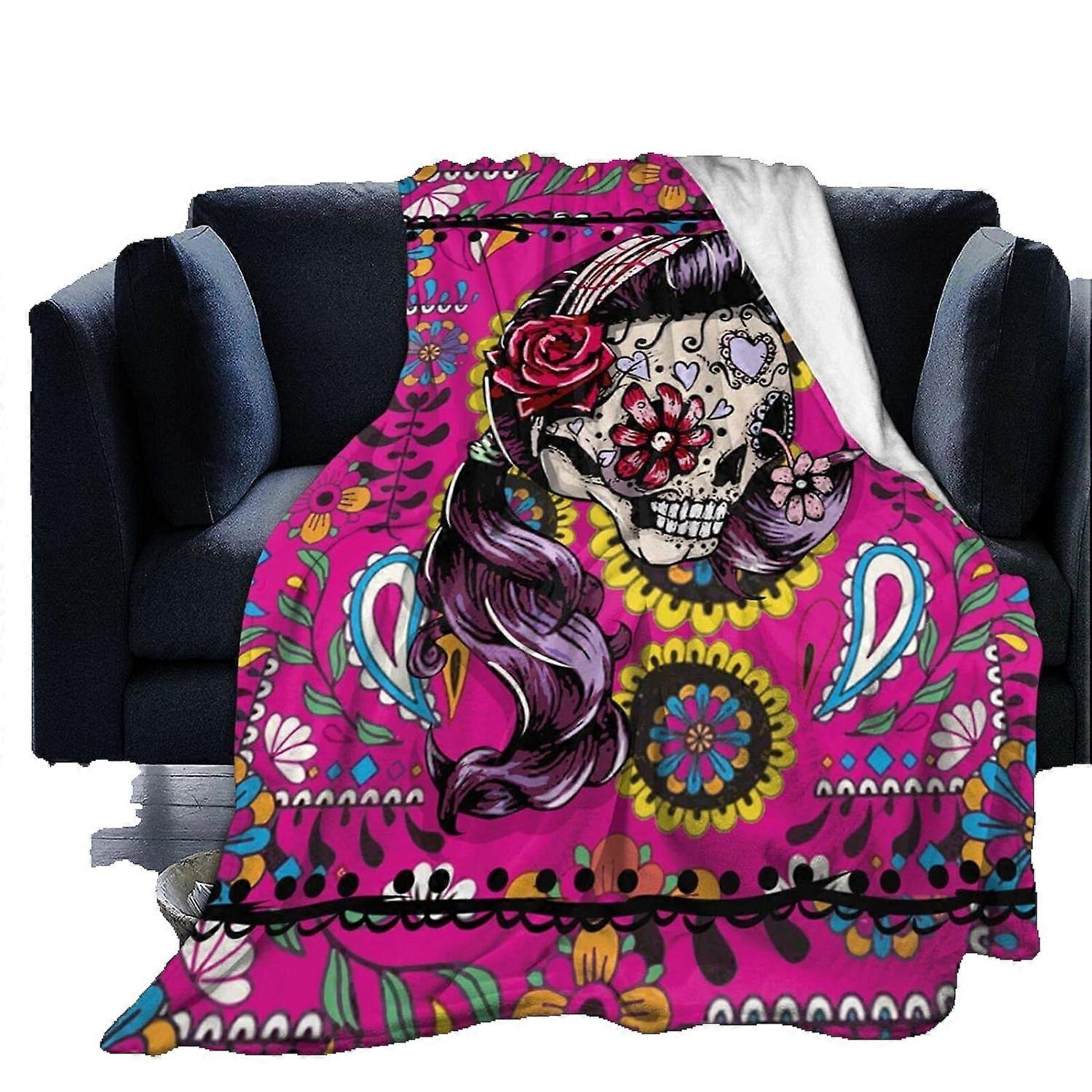 Big Music Sean Blanket Ultra-Soft Micro Flannel Blanket Lightweight Flannel Blankets for Bed Sofa Camping-R3124