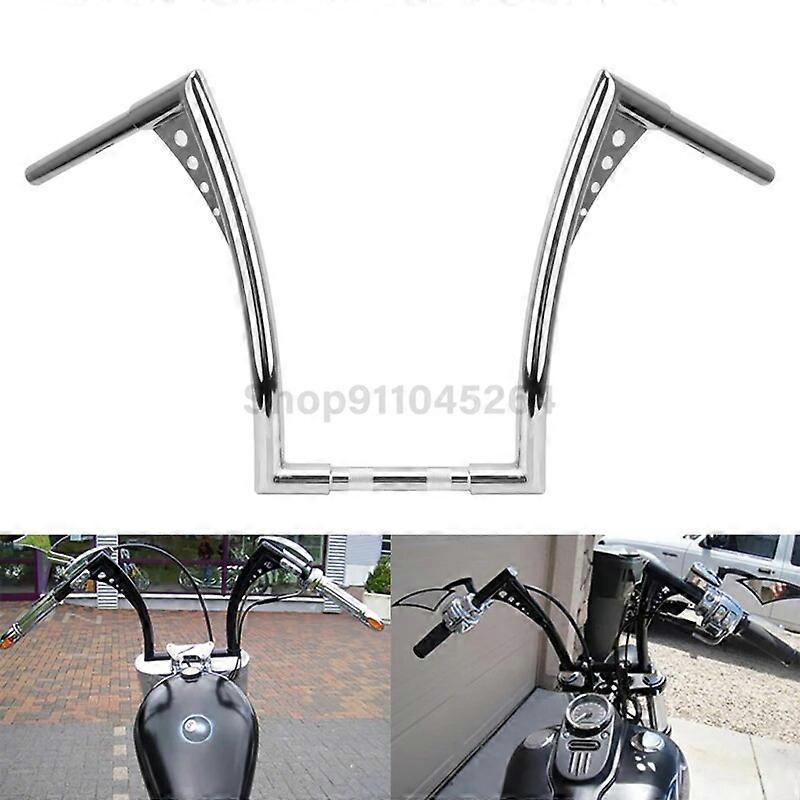 thumbnail interactive-video image 1 of Motorpart-USA Black Drag Handlebars – 1" Universal Fit For Harley Sportster XL 883 1200 Bobber 1 of 6