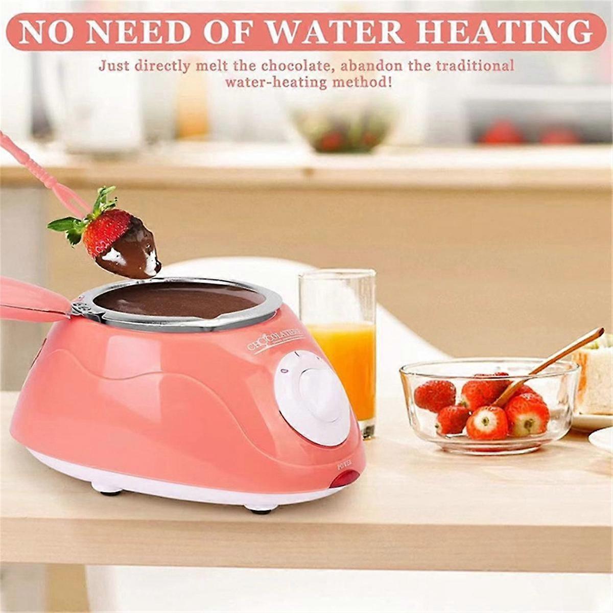 Electric Melting Chocolate Pot Gift Set Chocolate Melting with DIY Mold and Accessories for Candy Milk Cheese EU Plug A