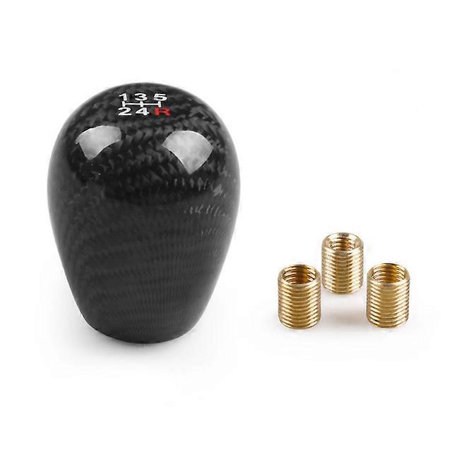 Racing Real Carbon Fiber Gear Shift knob Manual Transmission Shifter Lever Knob Round Ball Shape Handle Knob