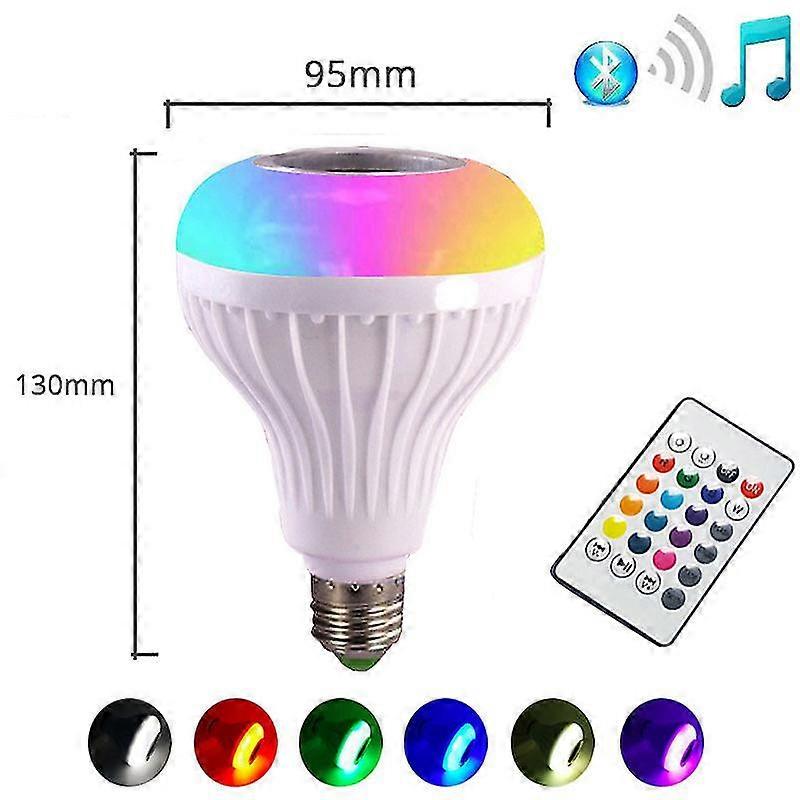 Rgb Bluetooth Speaker Led Bulb Music Player