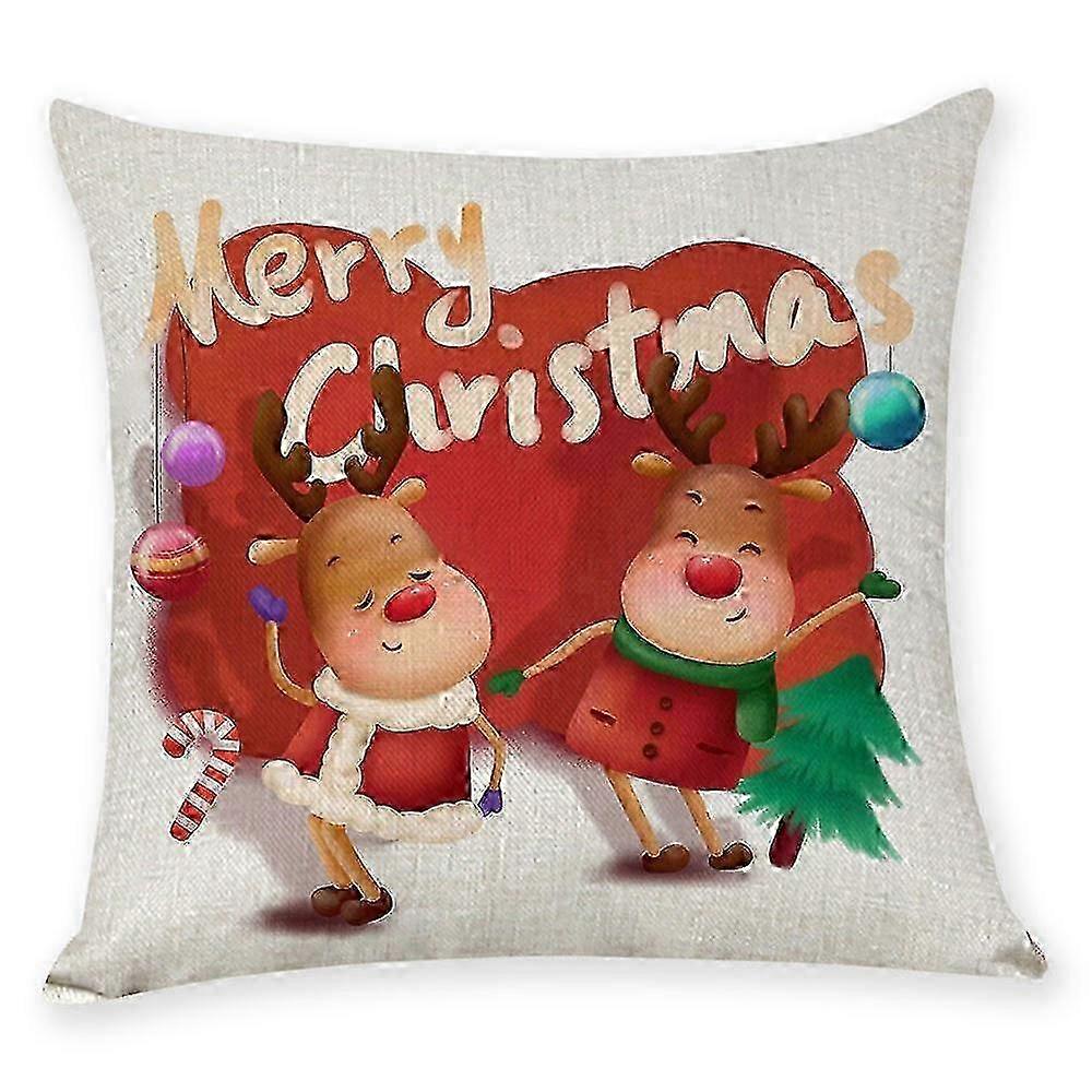 Christmas Tree Pattern Pillow Cover