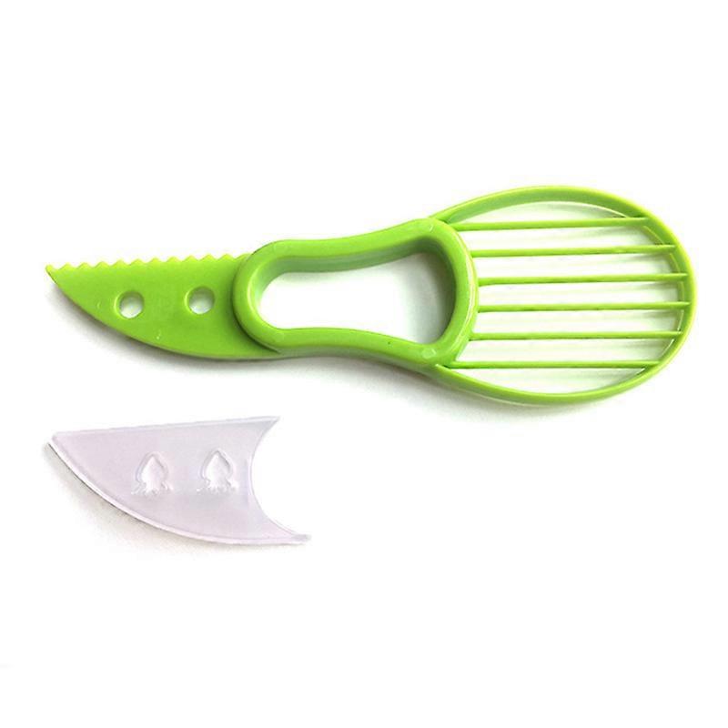 Avocado Slicer 3 In 1 with Silicon Grip Handle Avocado Shea Corer Splitter Pitter Cutter Pit Remover Multifunctional Fruit Knife