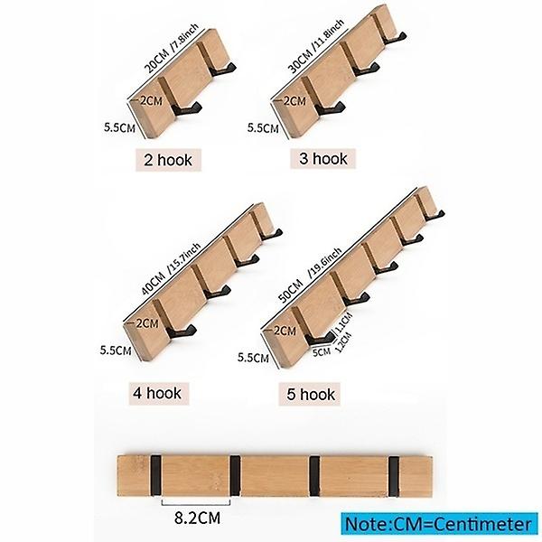 Uusi seinäkiinnitystakkikoukku kotipuutakin ripustinvaatekoukku (4 koukkua)