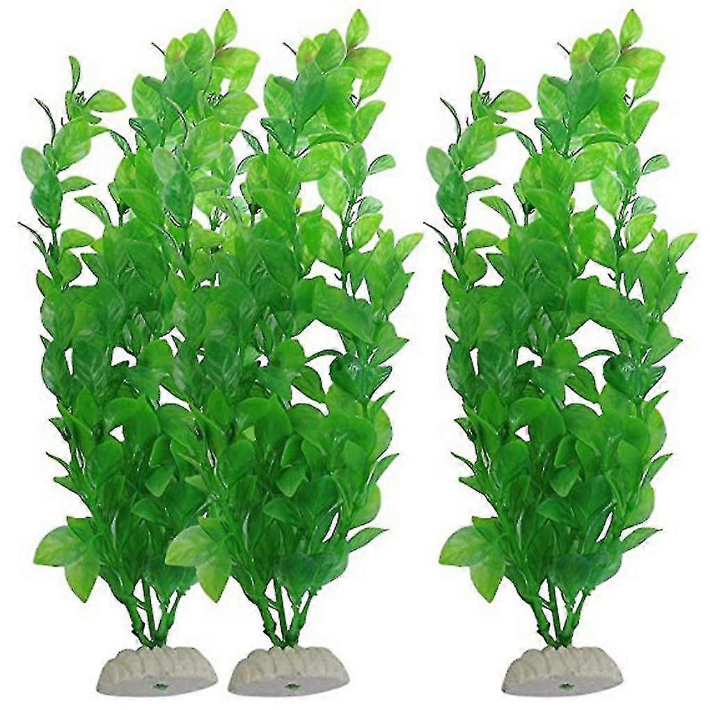 3pcs Artificial Under Plants Rium Tank Rat Grass