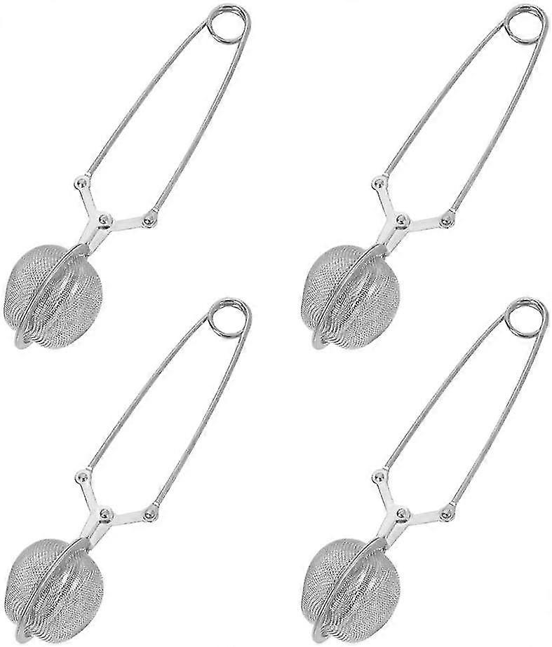Tea Strainer 4pcs Mesh Tea Filter With Handle Stainless Steel Tea Infuser Filter