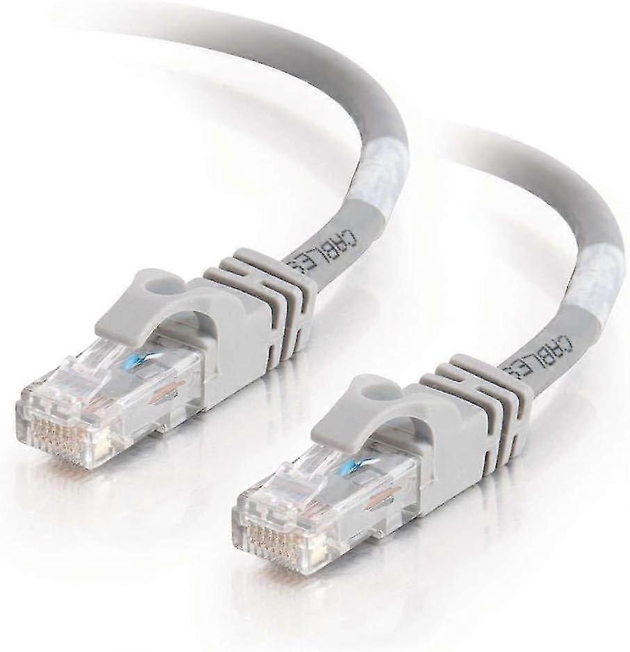 0.3 m Cat6 Booted Unshielded Network Patch Cable - Grey