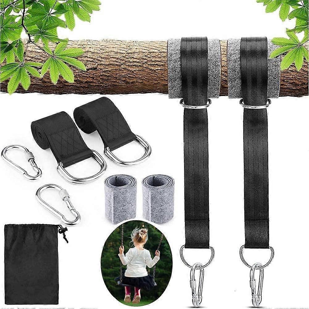 Hammock Straps,Hammock Attachment with Tree Swing Heavy Duty Hanging Swing Strap with D-Ring