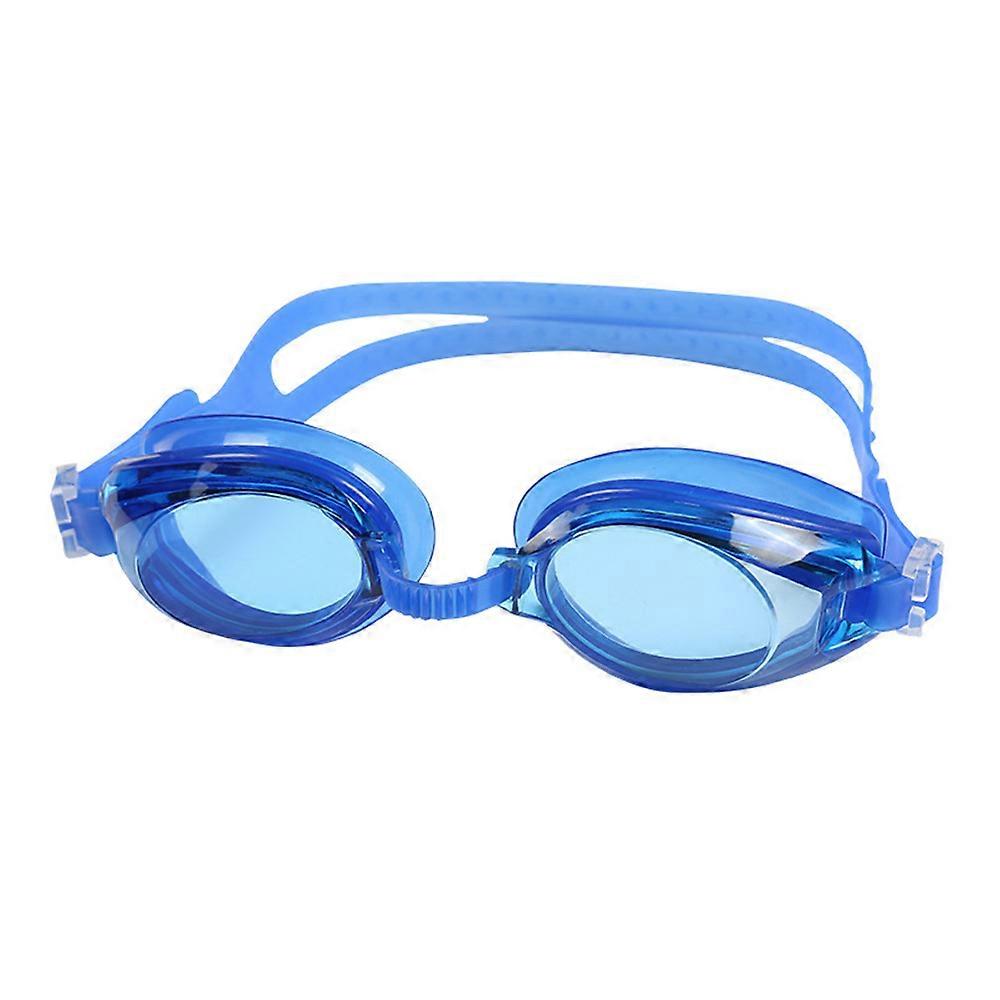 Kids Swimming Goggles with Earplug Anti-Fog Waterproof Silicone Adjustable Swim Pool Eyewear Flat Mirror Children Diving Glasses