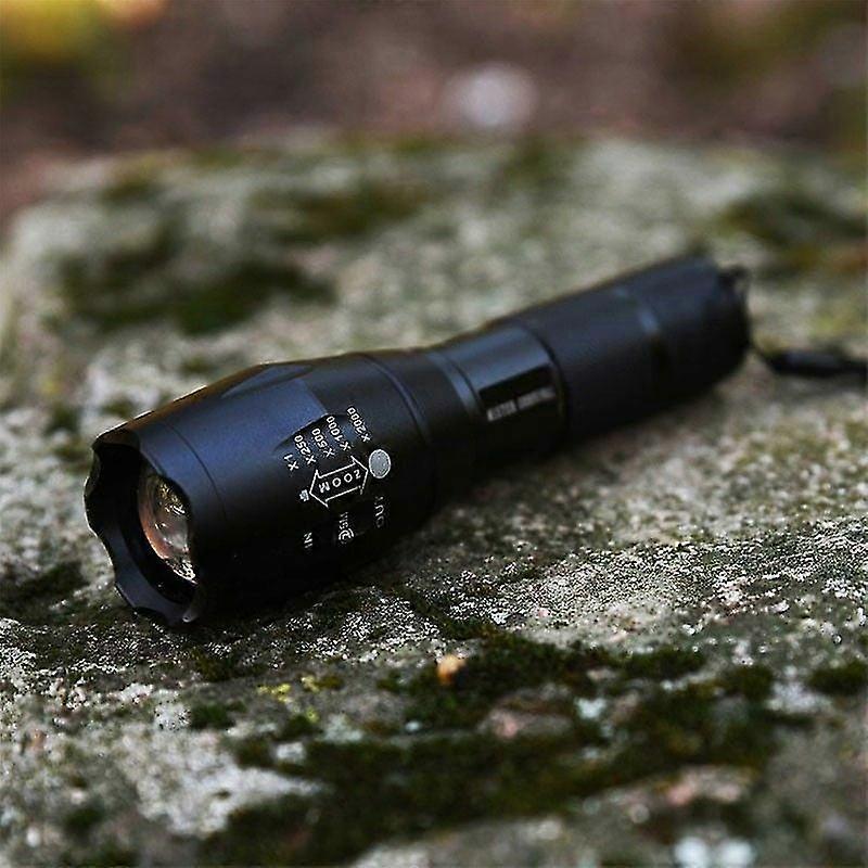 Military Flashlight, Rechargeable Multimode Flashlight, White Light Tw