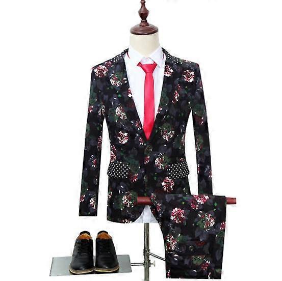 Erkekler 2 Parça Slim Fit Casual smokin Takım Erkek Takım Elbise Takım Elbise