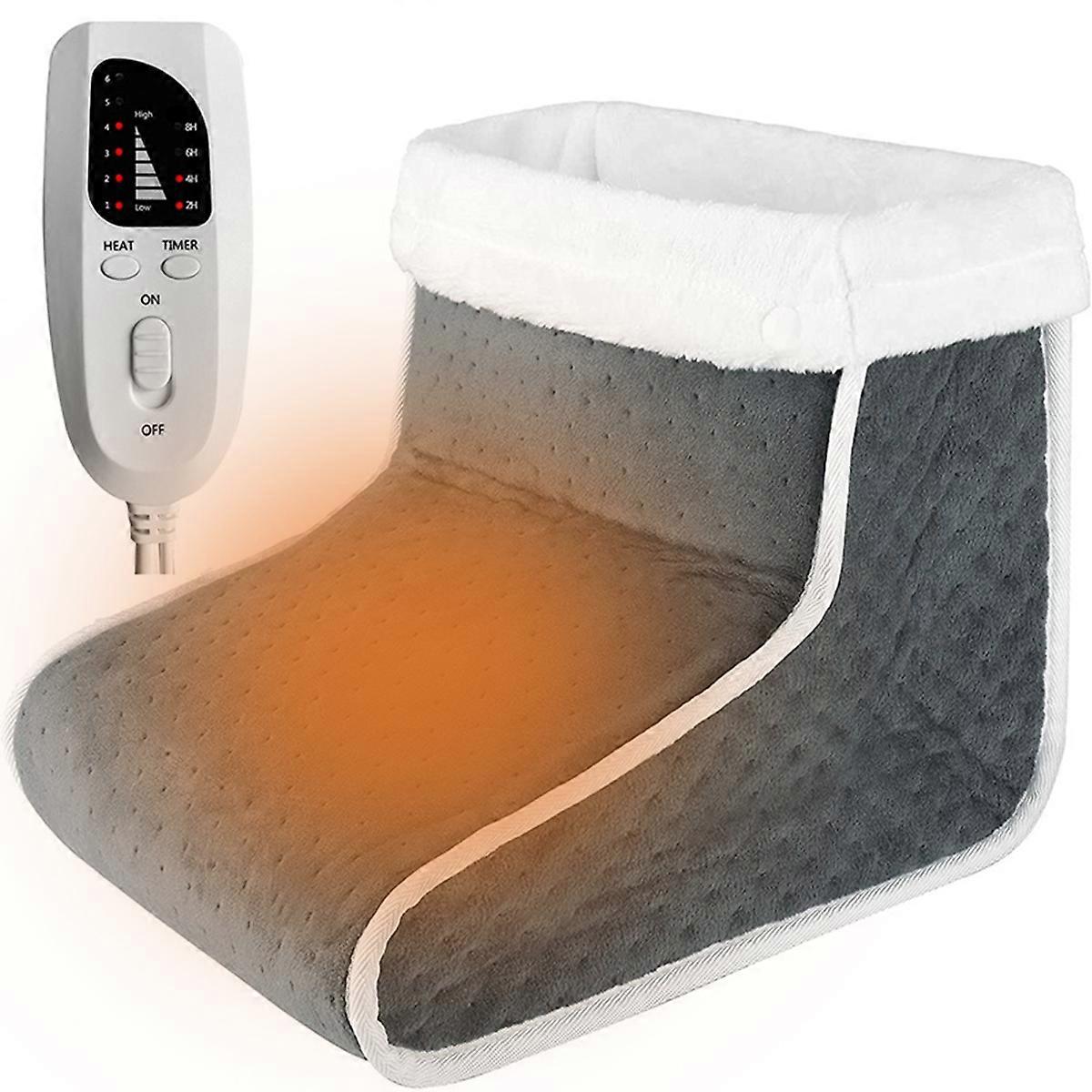 Electric Heated Foot Warmer,Soft Foot Warmer Boots,Heating Pad for Foot