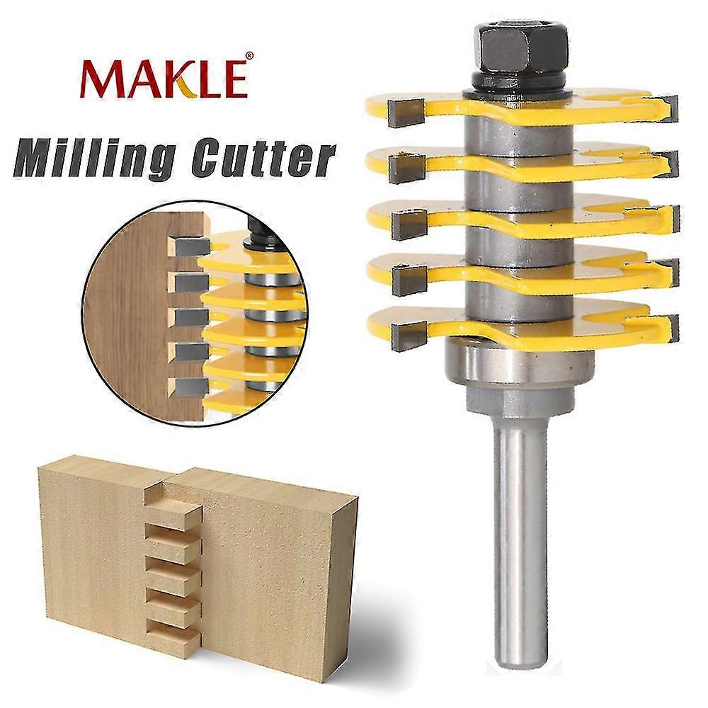 8 مم عرقوب راوتر بت للخشب 5 بليد T نوع طحن القاطع الإصبع مشترك سكاكين النجارة فريسا بارا ماديرا