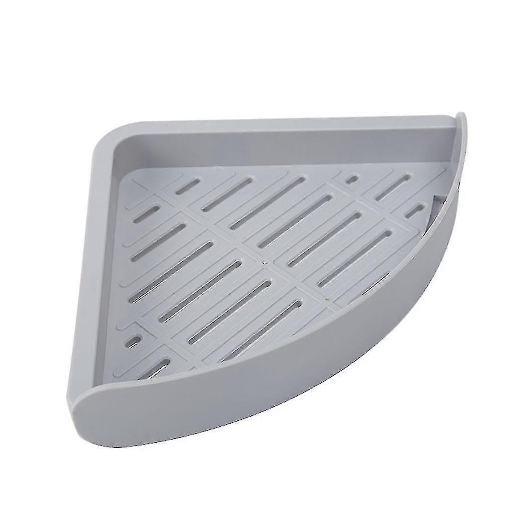 Bathroom Triangular Shower Shelf Corner Bath Storage Holder Organizer Rack - PW