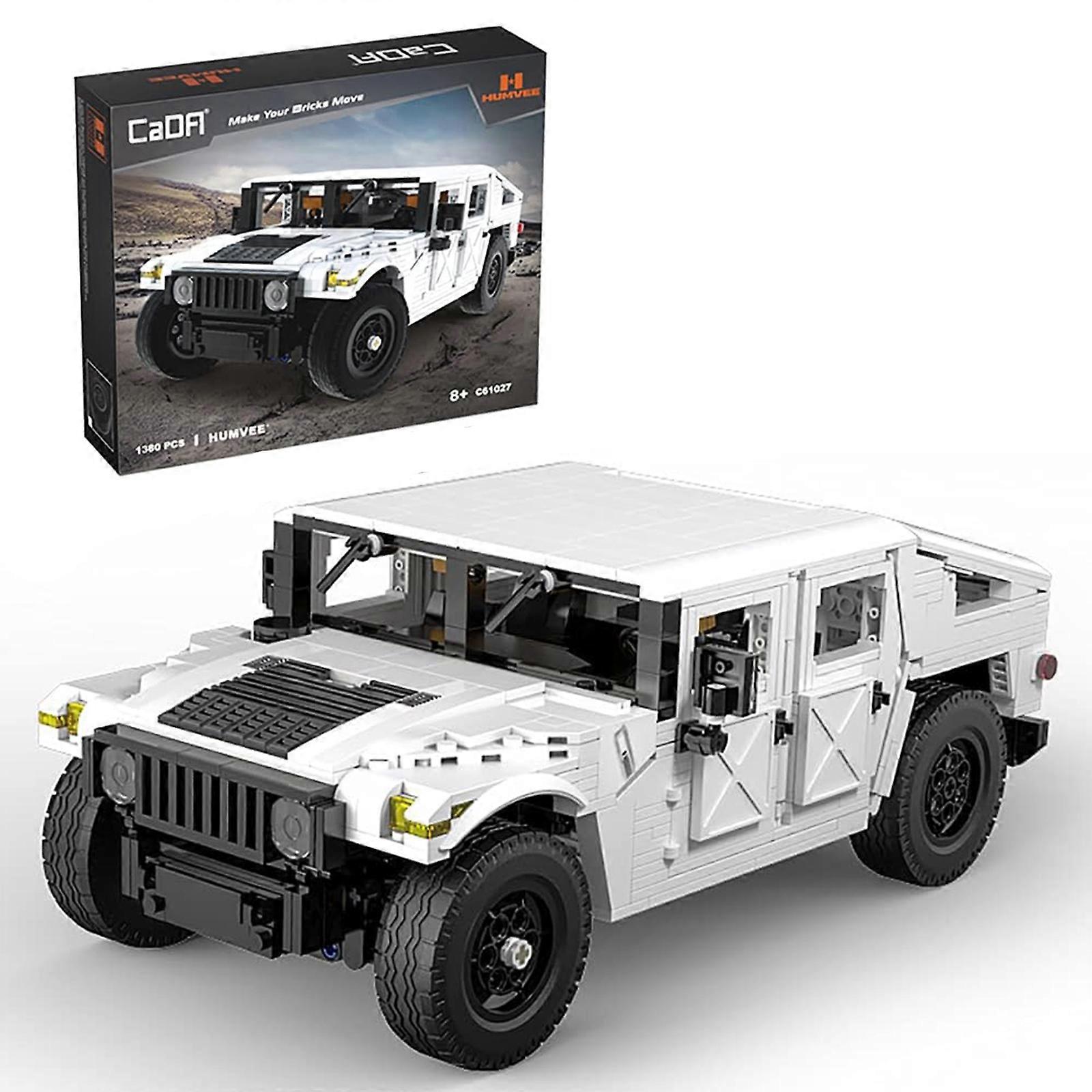 CaDA Humvee SUV Car Building Kit  Car Model Build Set  1:12 Simulated Build Vehicle  1380 Pcs Blocks  STEM Bricks Toys for 8+ Age Kids & Adults  for B