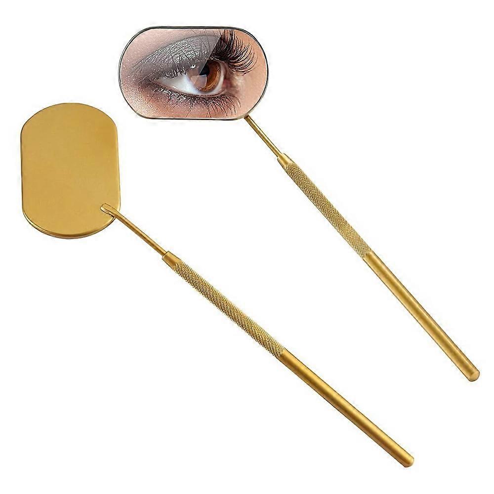 Square Lash Mirror Potable Eyelash Extensions Applicator Supplies  Stainless Detachable False Eyelashes Mirror  (D-V2)