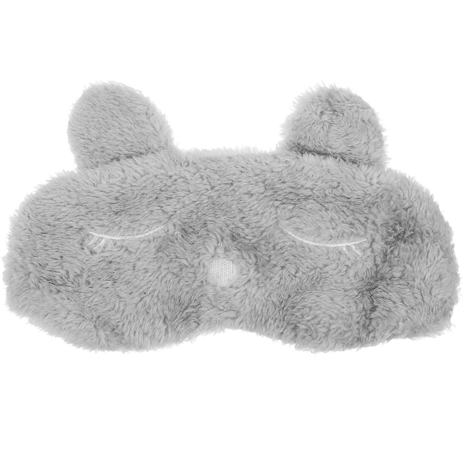Plush Eye Mask Eyeshade Cartoon Eye Mask Rabbit Cat Eye Patch for Sleep Nip