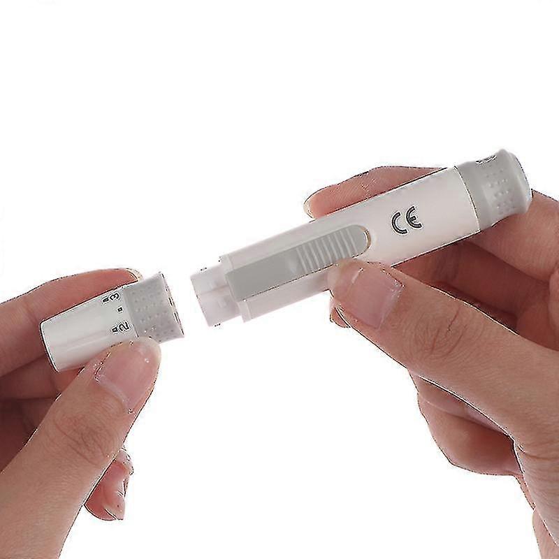 Lancet עט Lancing מכשיר חולי סוכרת 5 עט בדיקת דגימת דם עומק מתכוונן