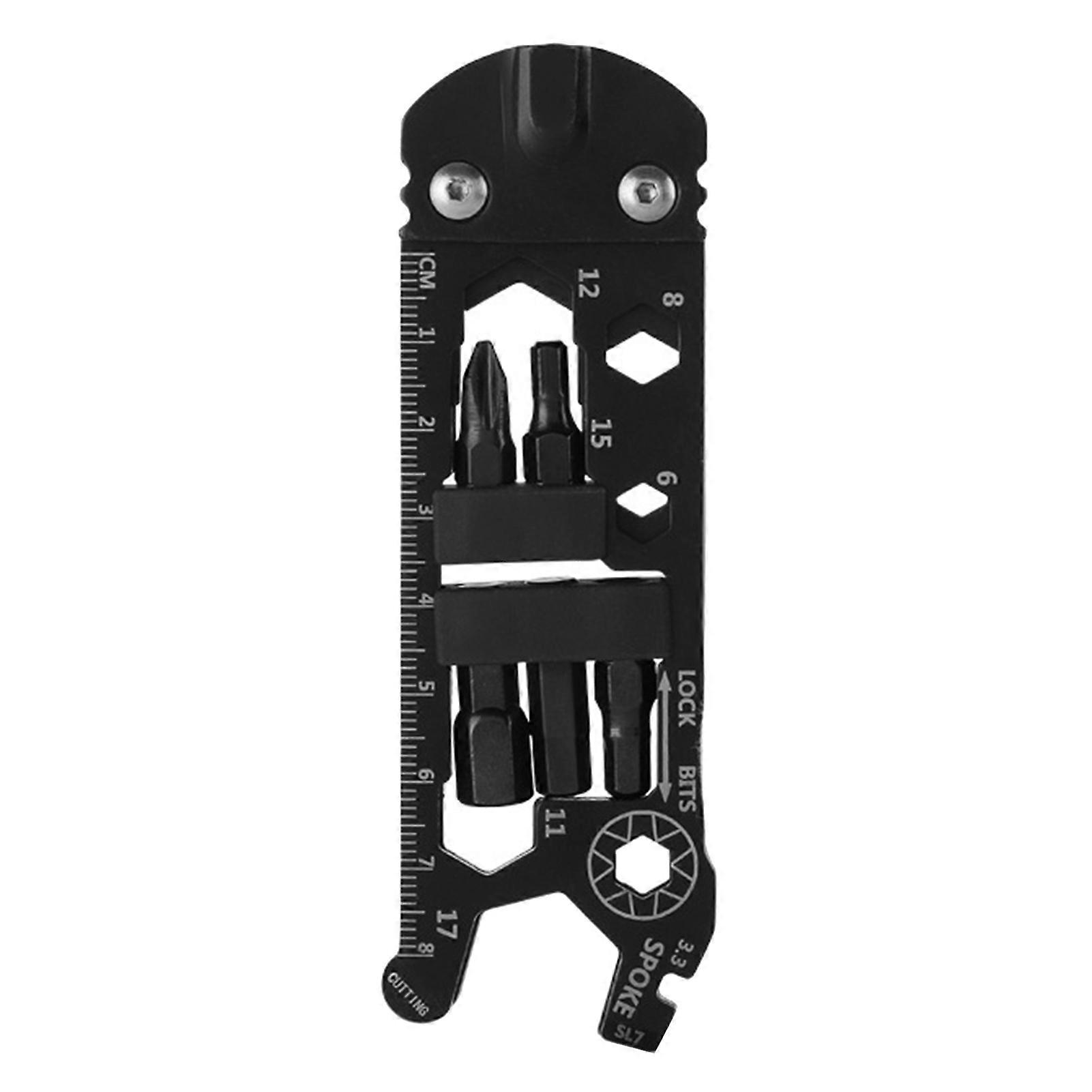 16 in 1 Portable Screwdriver Wrench Ruler Multi-function Bicycle Repair Tool JIKAIX