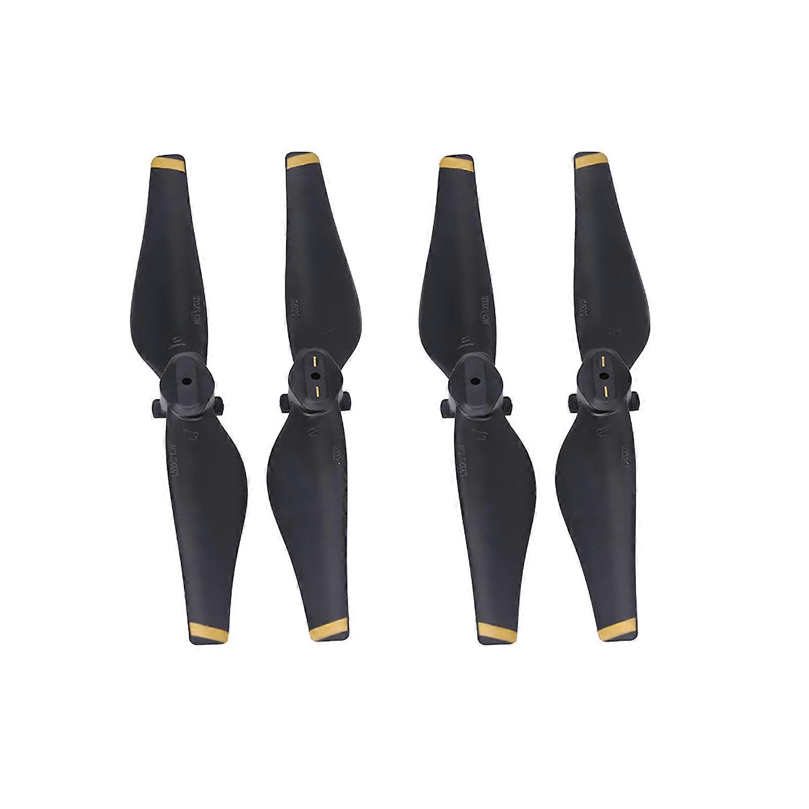 20242Pairs/Set CW CCW Quick Release Propellers Quadcopter Blade for Mavic Air Drone (Gold Stripe)
