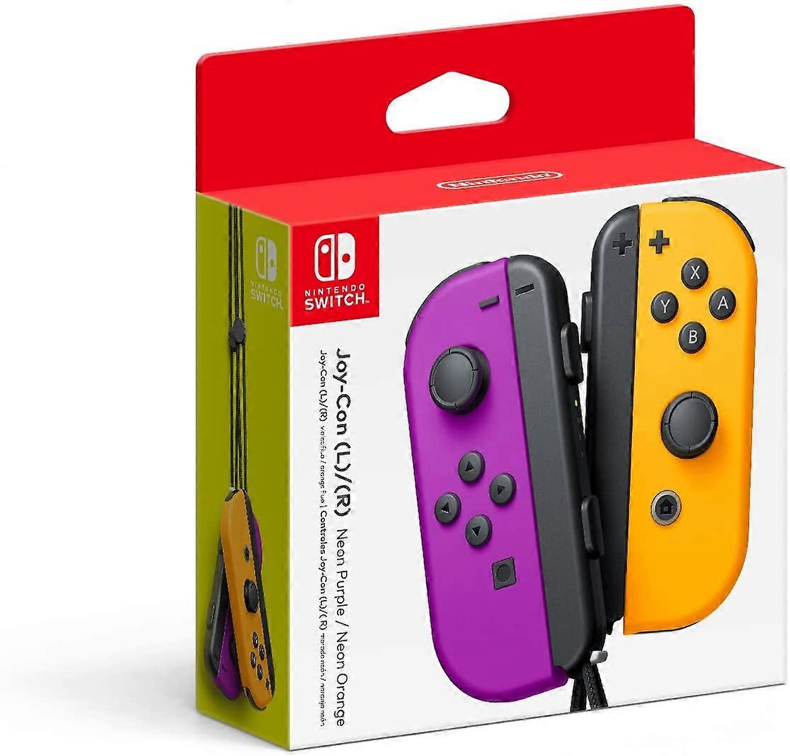 Joy-Con ovladač Joy-Con (LR) Neonově fialový / Neonově oranžový
