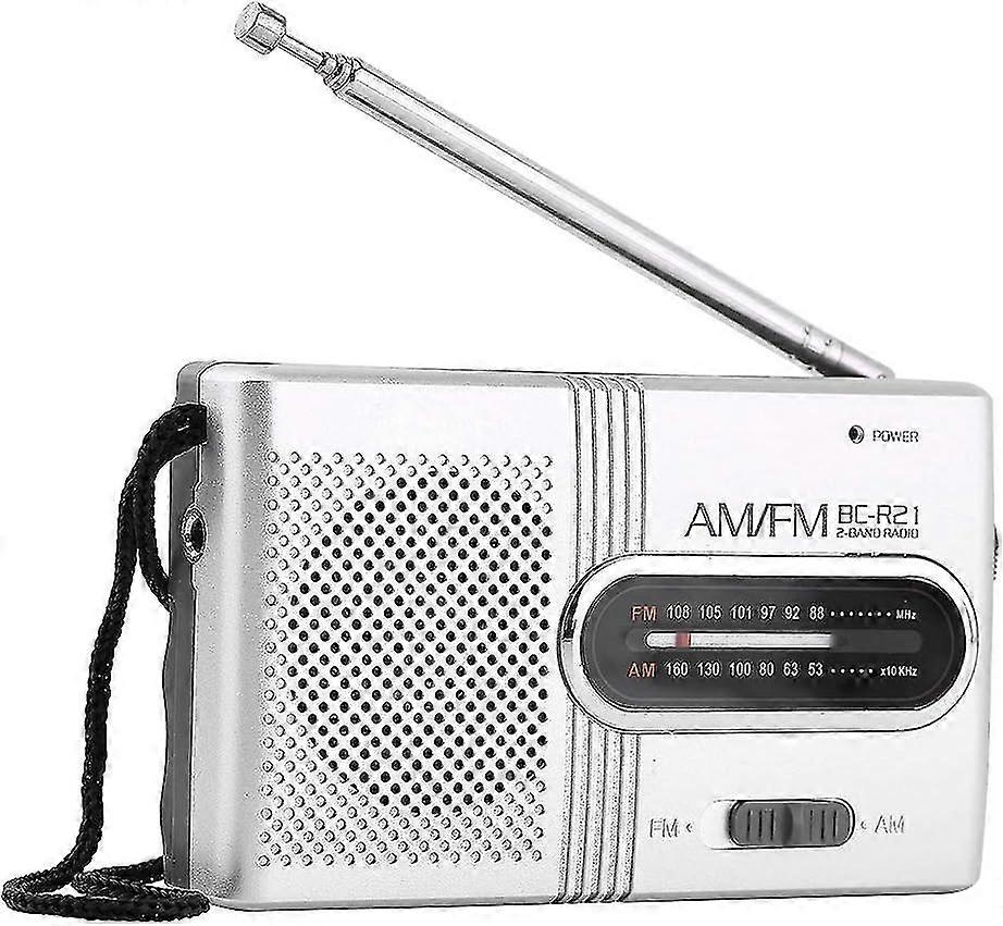 Portable Radio - Battery-powered Fm Radio With Built-in Speaker