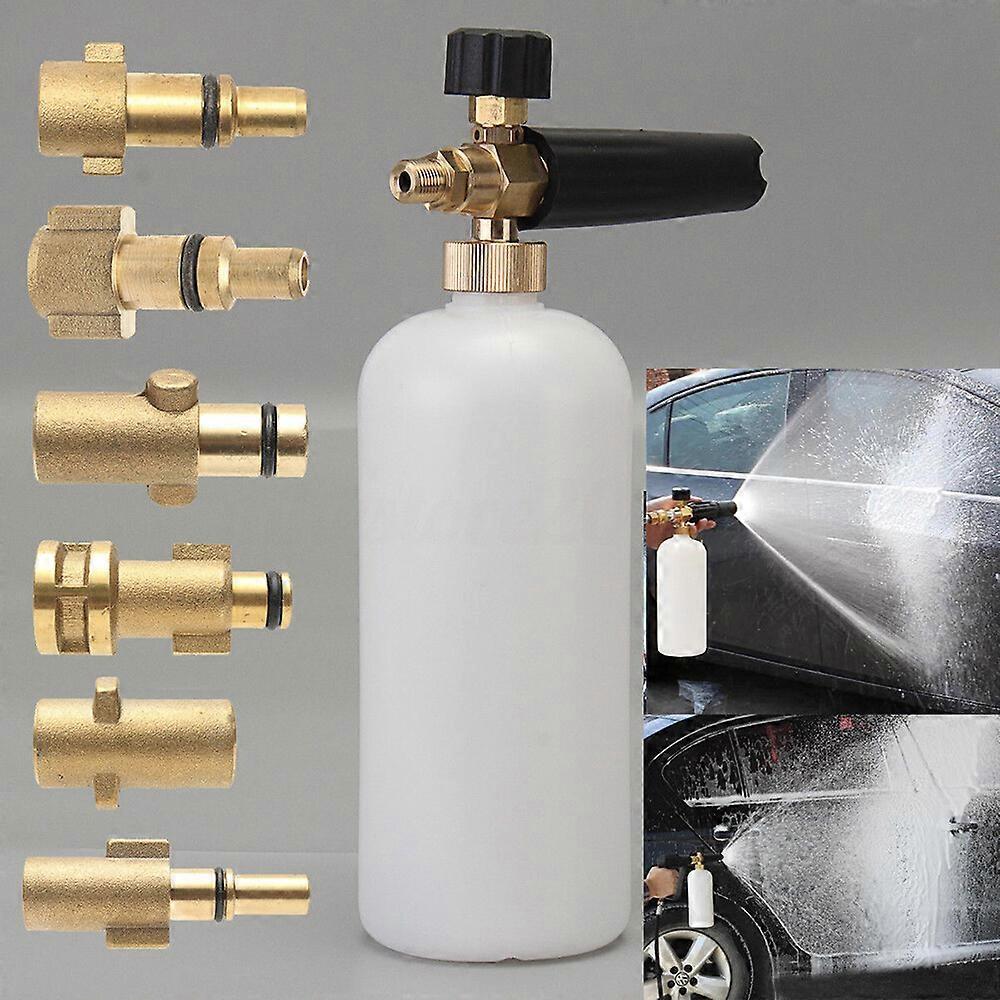 Snow Foam Lance Professional Foam Generator Bilvasker 1 / 4 "Quick Release High Pressure Snow Foam Lance justerbar skumdyse