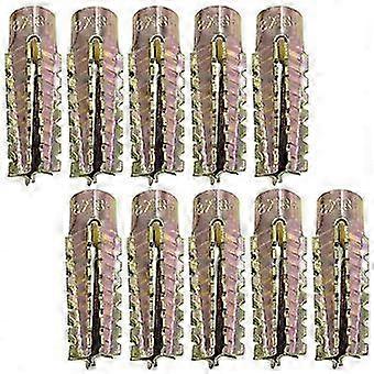 10x metal expansion plugs - 8x38mm - for fixing in concrete, aerated concrete, plaster tiles