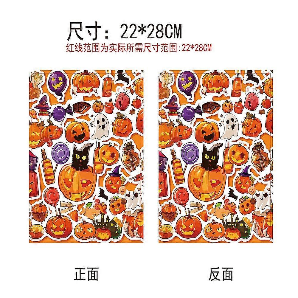 Cloth Book Cover Notebook Wraps Rectangle Pumpkin 280x220mm
