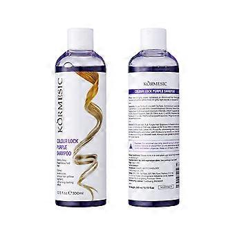 Colour Lock Purple Shampoo, Professional Shimmer Lights Purple Shampoo, Neutralizes Brass & Yellow Tones, For Blonde, Silver, Gray & Highlighted Hair