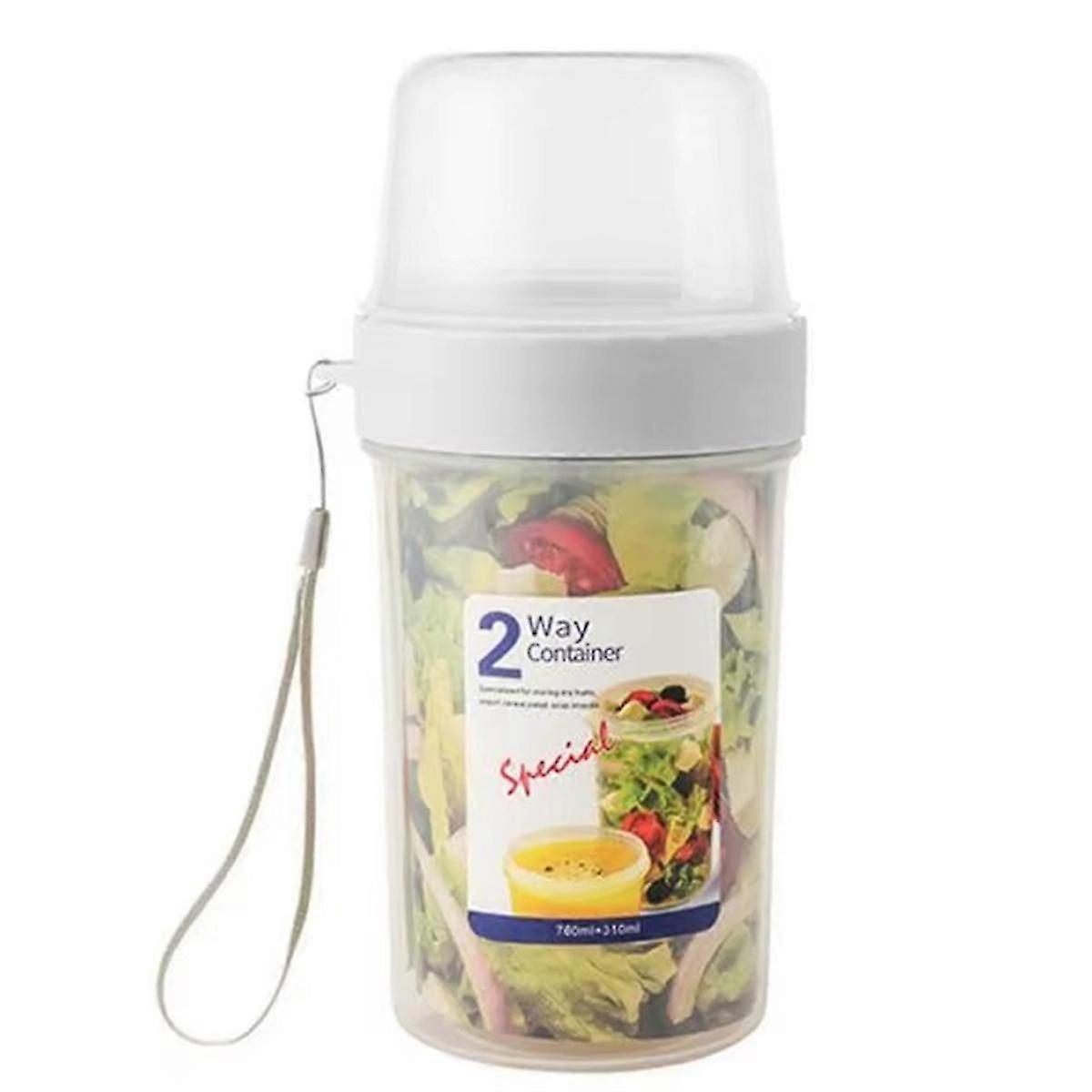 Double Layer Fresh-Keeping Container, Sealed Plastic Food Storage Box for Kitchen,Fruit Snacks Seal
