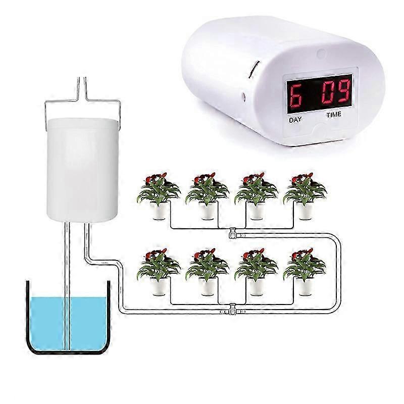 8 Automatic Head Watering Pump Controller Flowers Plants House Sprinkler Drip Irrigation Device Pump Timer System Garden Tool