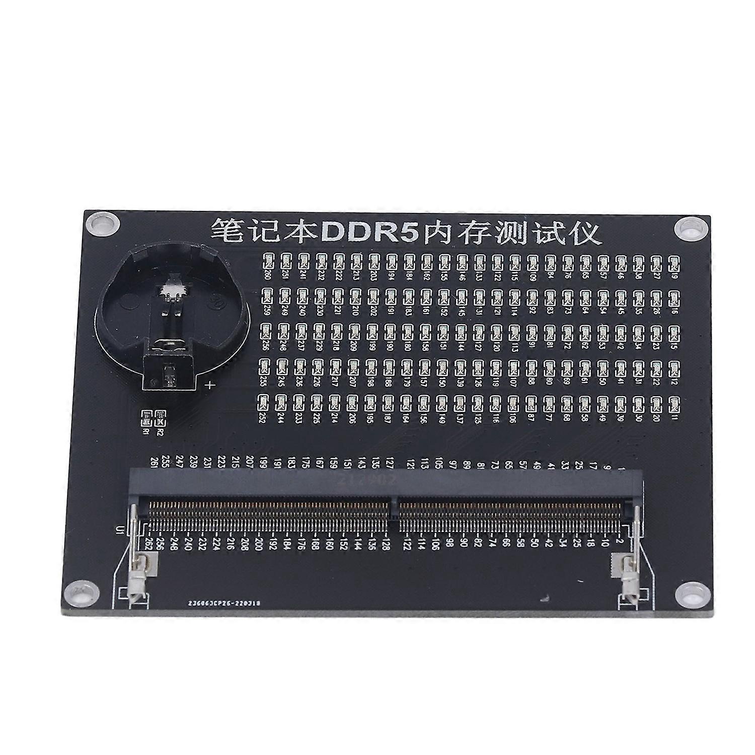 Laptop Memory Test Card with LED Light Computer Motherboard Circuit Repair Detection Card DDR5