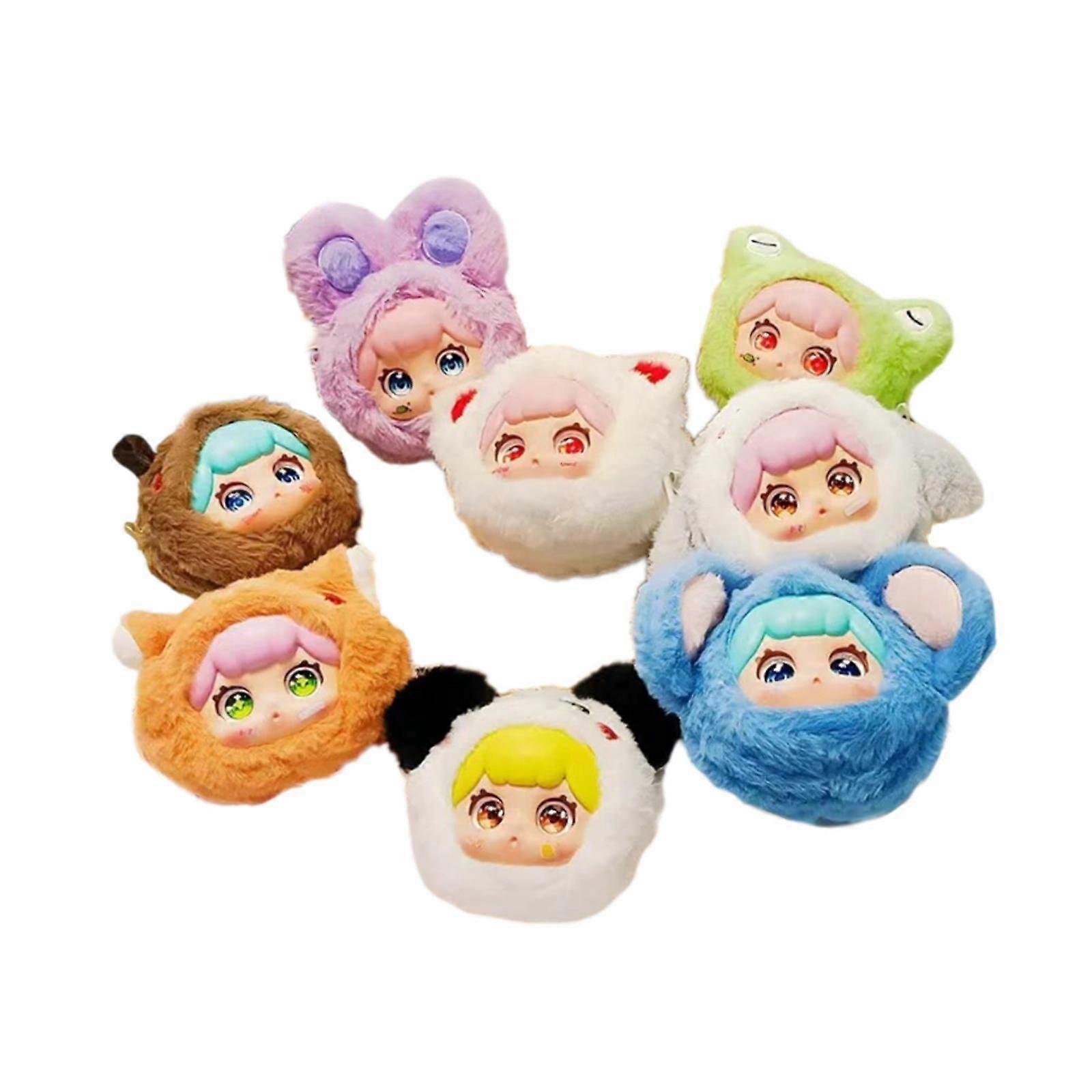 8x Plush Doll Plush Figure Toy Soft Plush Keychain for Tabletop Bedroom Gift