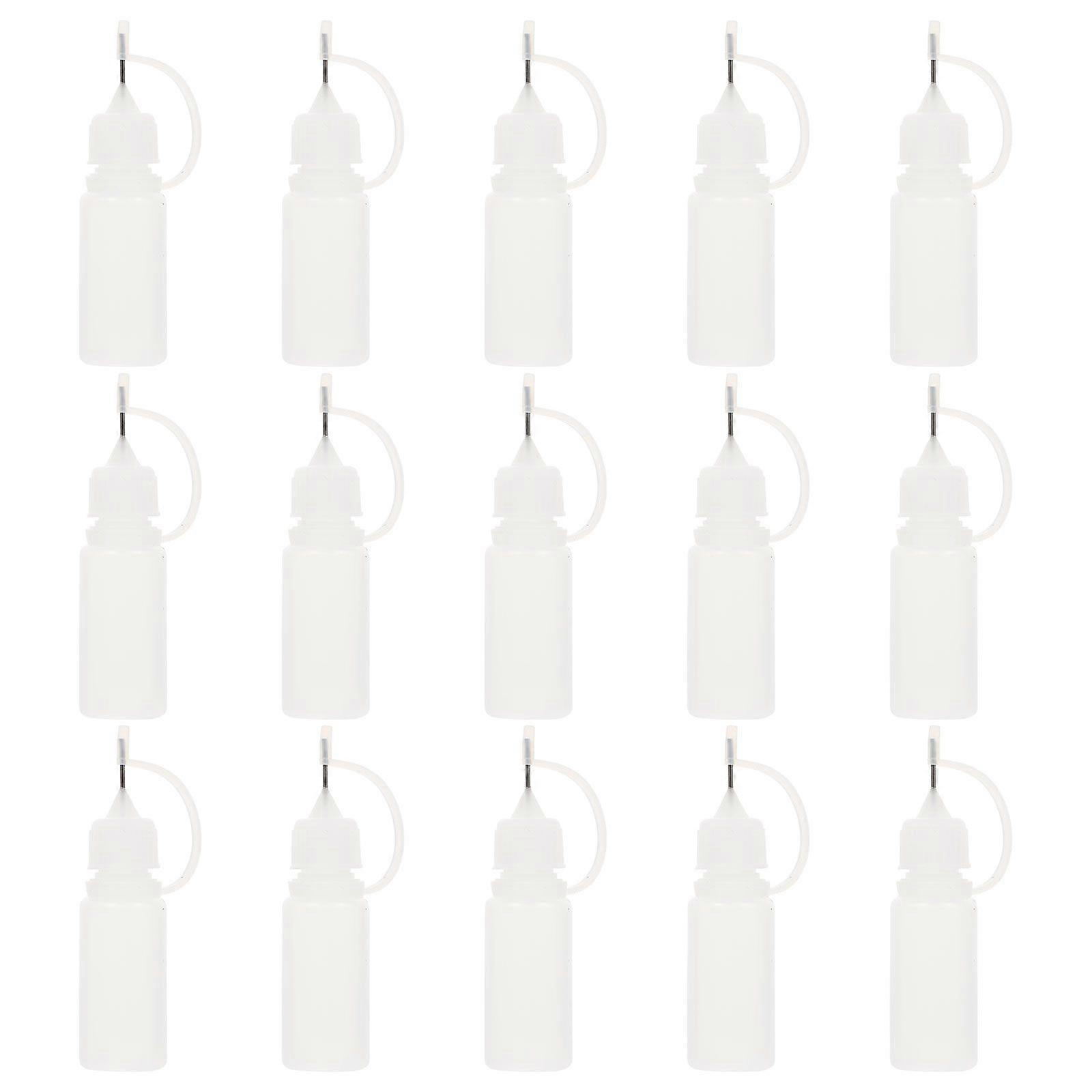 15pcs Portable Oil Storage Bottles Liquids Containers Sub Empty Bottles (Transparent)
