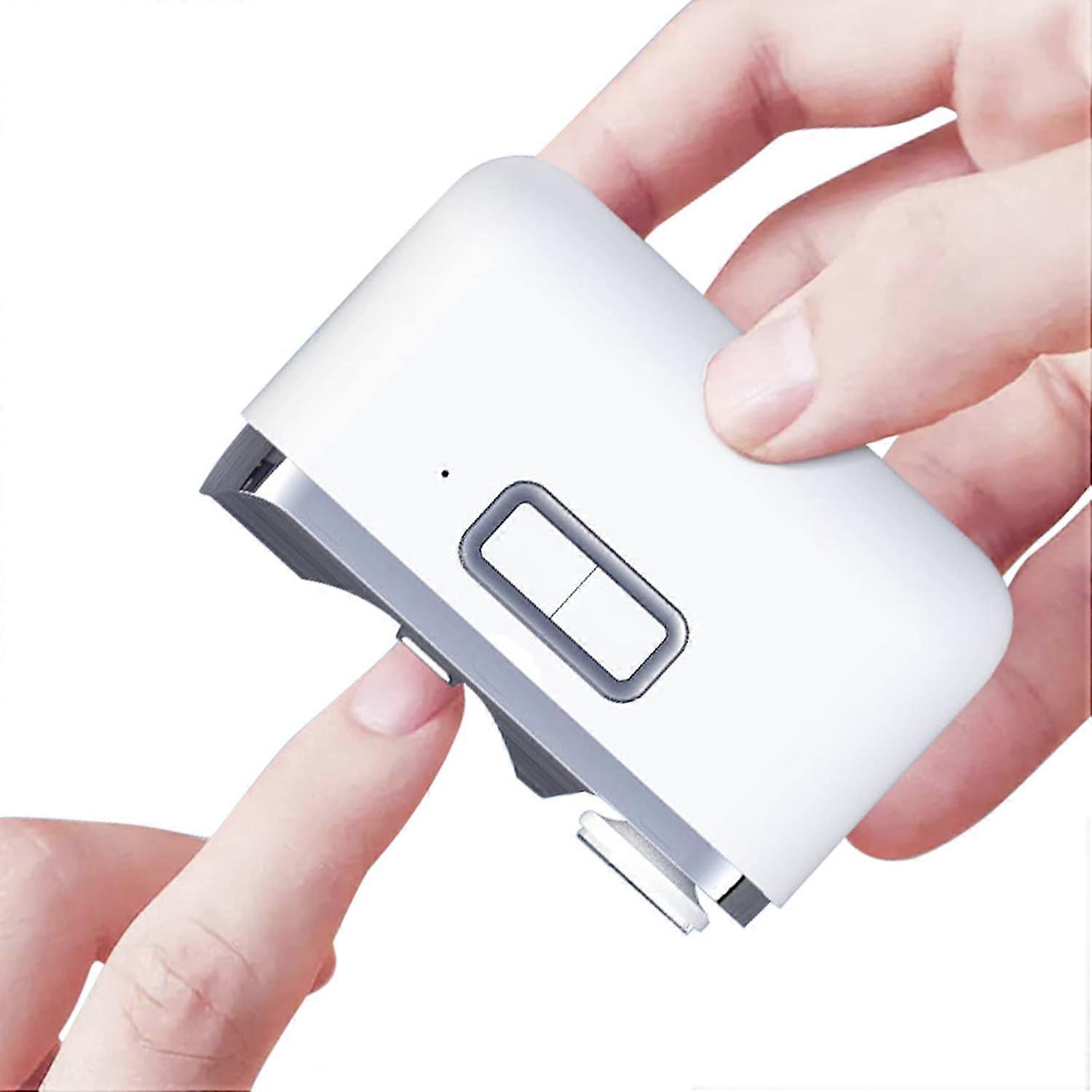 Electric Nail Clipper USB Rechargeable 2 in 1 Manicure Tool for Adults and Kids with LED Light and Safe Design