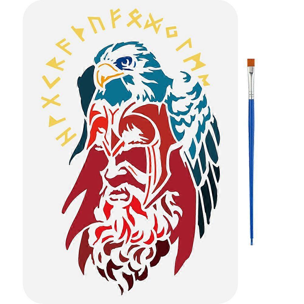 1pc PET Hollow Out Drawing Painting Stencils for DIY Scrapbook Photo Album Owl 297x210mm