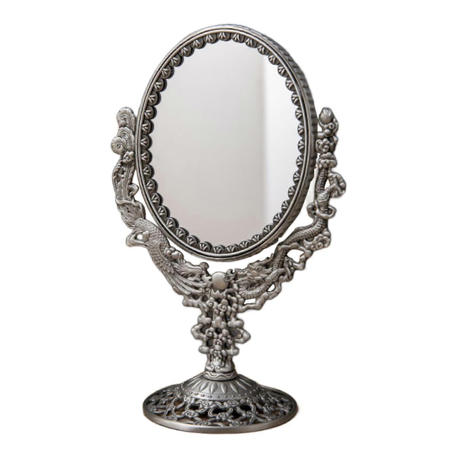 European Style Stable Dressing Table Mirror for Office Dresser Dressing Room Dragon and phoenix