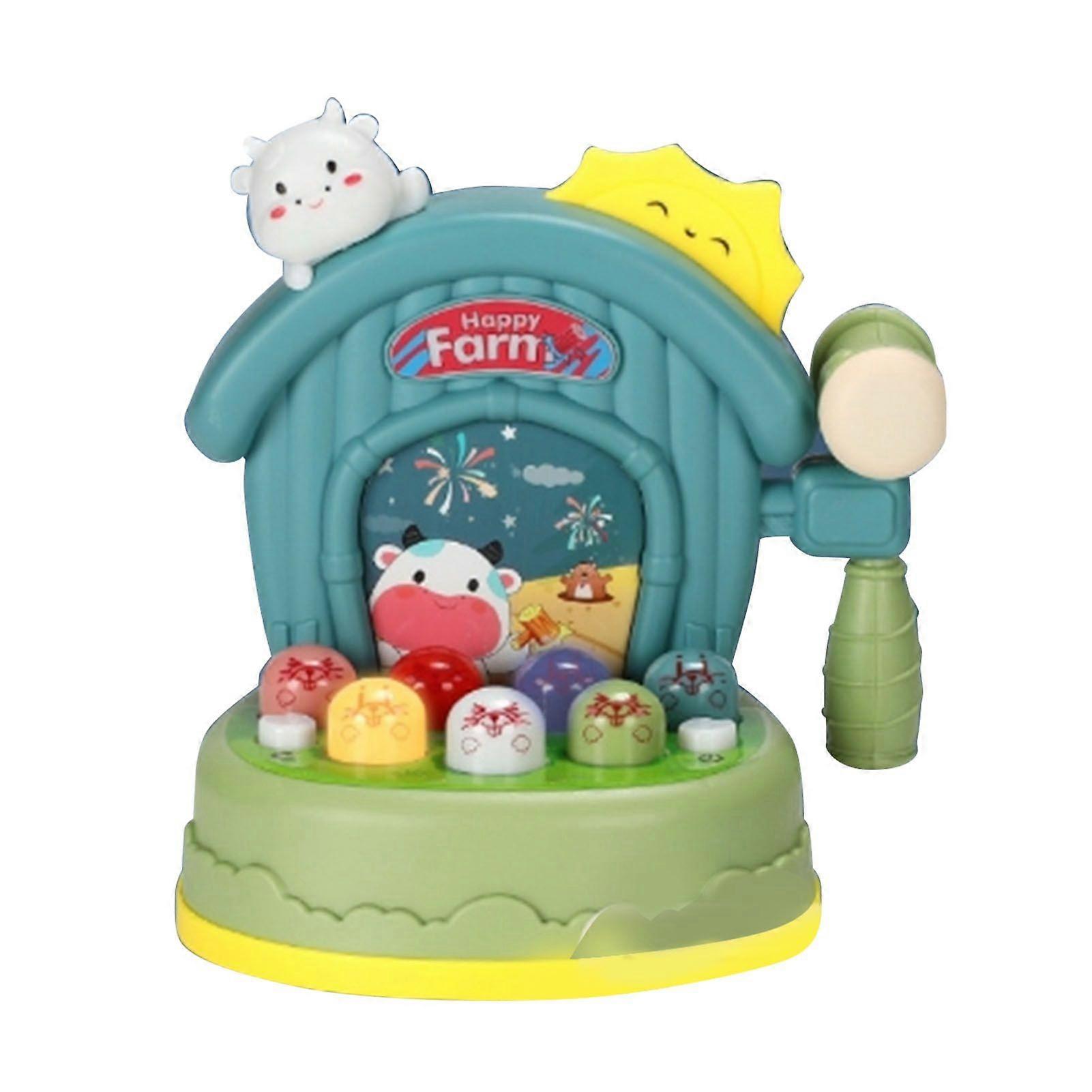 Electronic Whack Toy Interactive Early Educational Beating Improve Hand Eye Coordination Learning Whack Game Cute Cattle