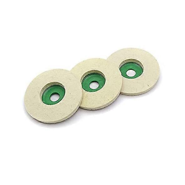 Set Of 3 Wool Felt Polishing Discs 100 Mm For Angle Grinders