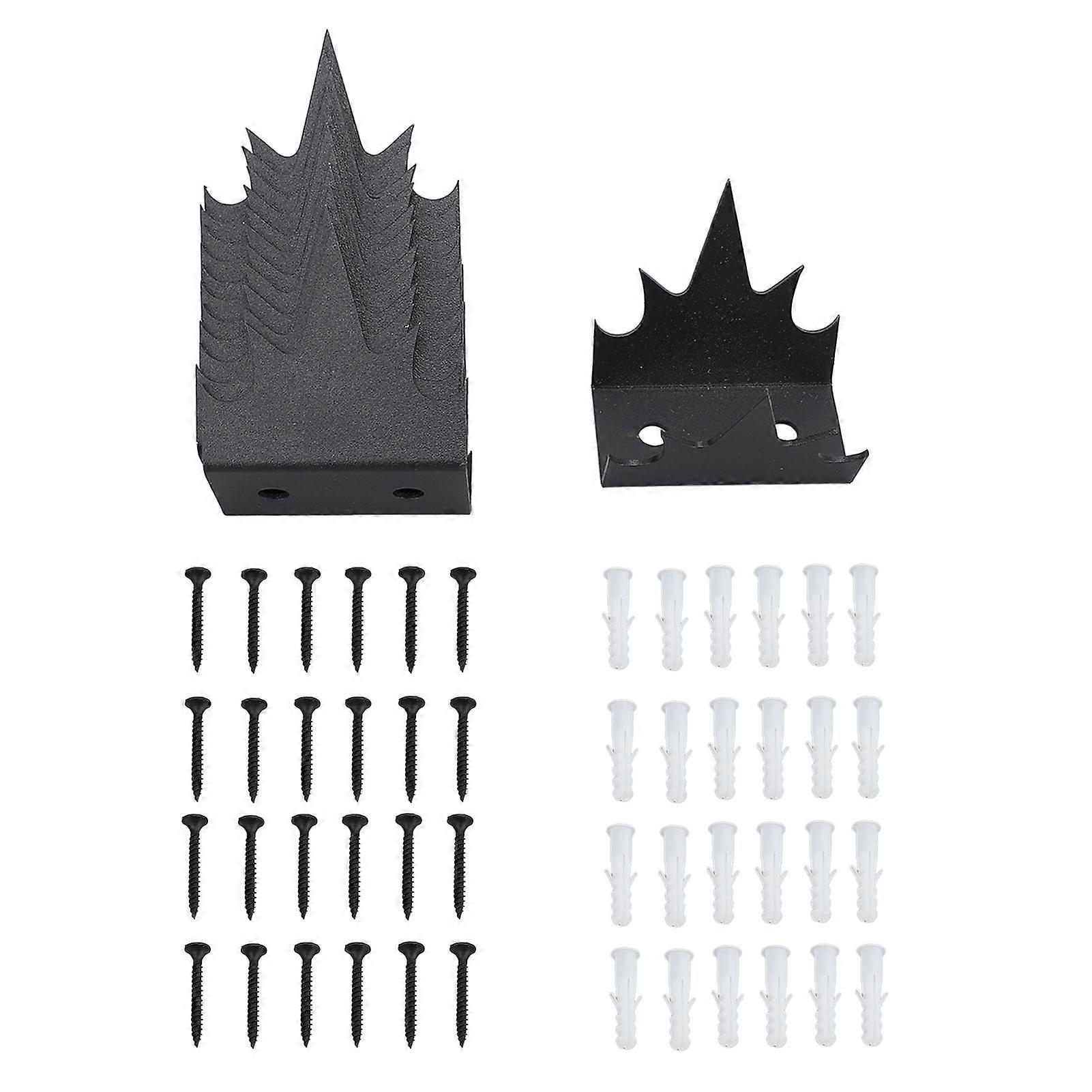 12pcs Security Fence Spikes Iron Anti Intrusion Two Layers of Anti Rust Coating Anti Thief Fence Spikes for Home