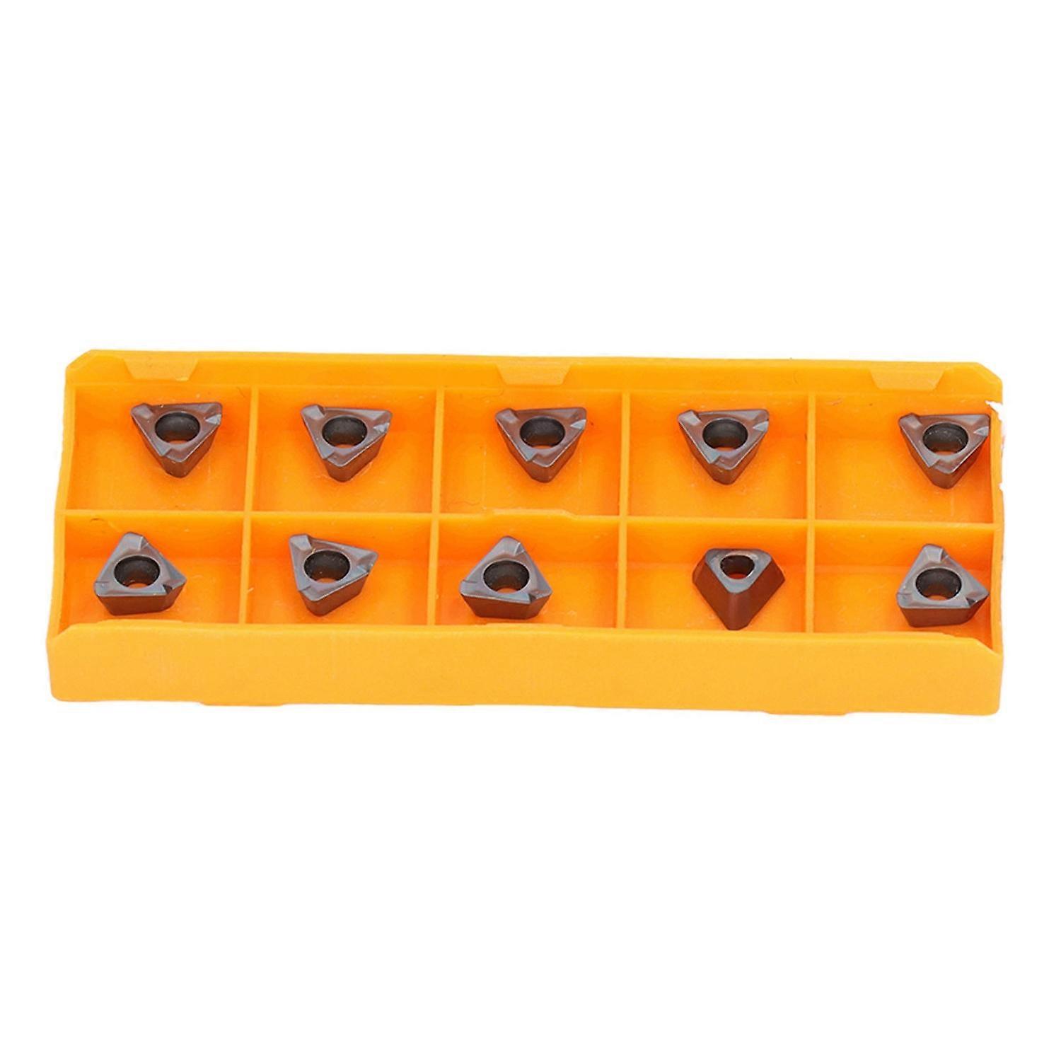 10Pcs Turning Insert Carbide Blade Lathe Cutter Milling CNC Tool Set Kit Equipment